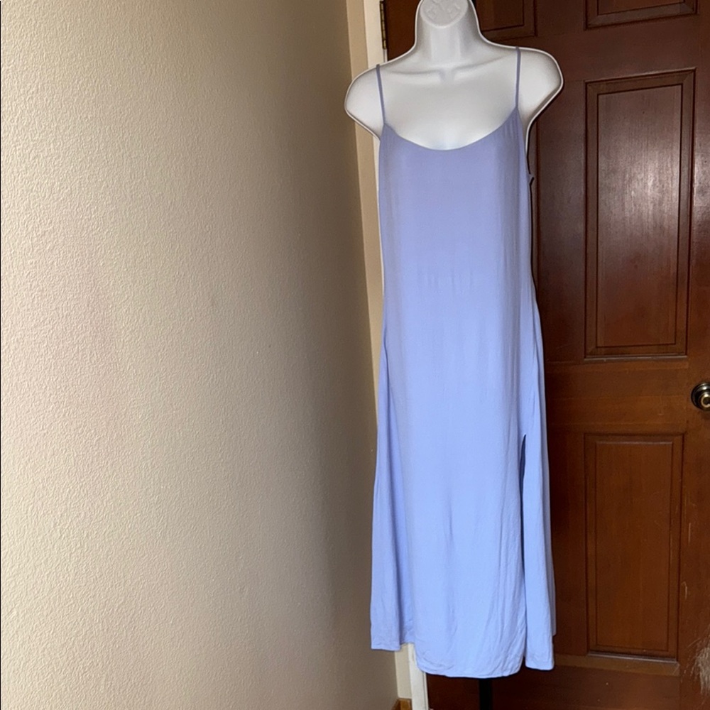 Wilfred Aritzia Light Purple Midi Slip Dress Spaghetti Strap Dress Size 10